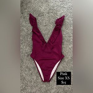 Pink One Piece Swim